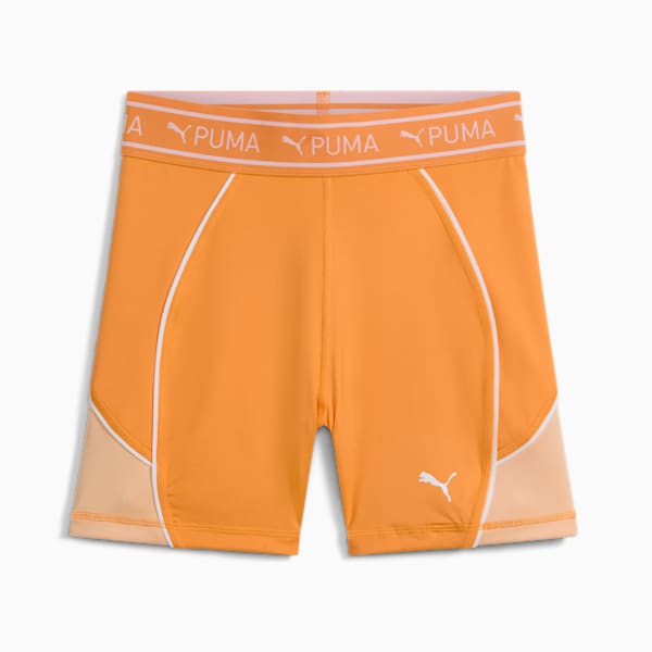 PUMA FIT TRAIN STRONG Women's 5" Shorts, Clementine-Peach Fizz, extralarge